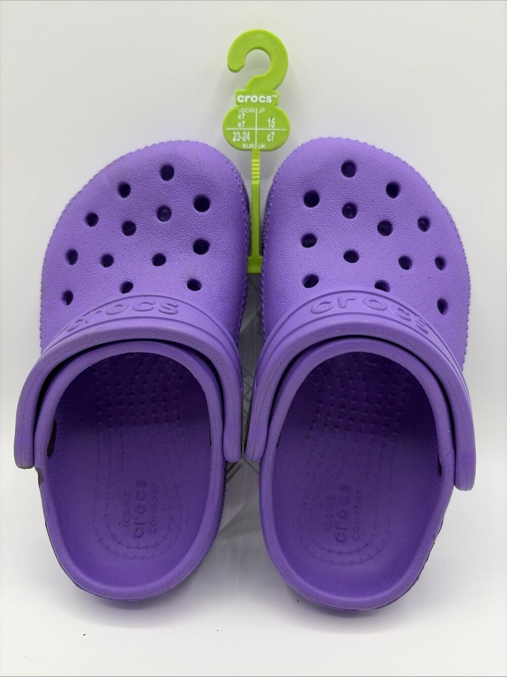 Crocs Purple Kids Classic Clog Size C7 Slip On 206990 NWT READ